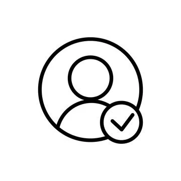 Profile Mark Icon Vector Illustration Stock Illustration