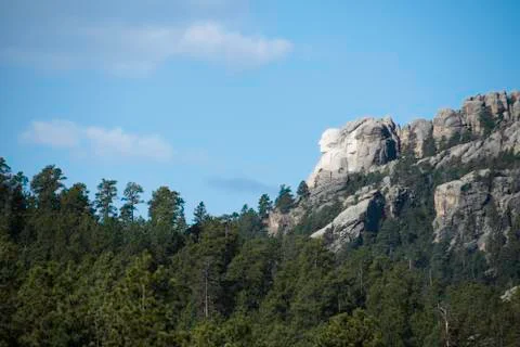 Profile of Mount Rushmore Stock Photos