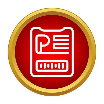 Profile page with text and progress bar icon Stock Illustration