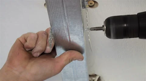 Profile for plasterboard Stock Footage 57255793