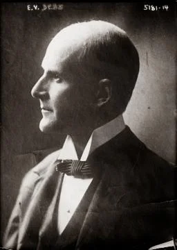 Profile portrait of Eugene Debs. Foto stock