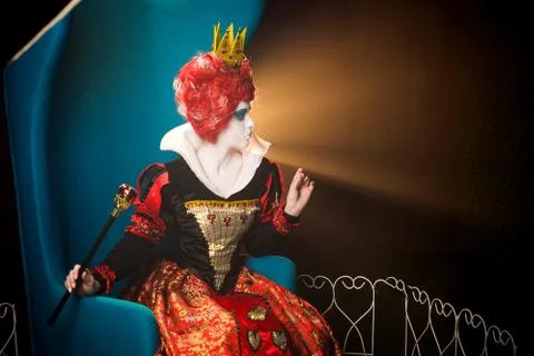 Profile Queen of Hearts Stock Photos