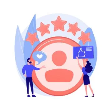 Profile rating vector concept metaphor Stock Illustration