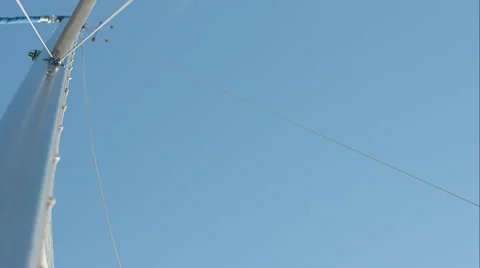 Profile of a sail Stock Footage 48867867