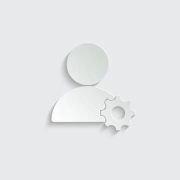 Profile settings icon. User setting icon. Avatar,  ?ccount icon. Stock Illustration
