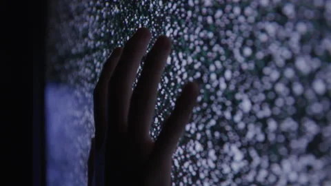 Profile of a Static Tv with a Hand Scrat... | Stock Video | Pond5