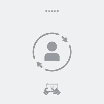 Profile update icon, profile update vector, profile update symbol,  profile u Stock Illustration