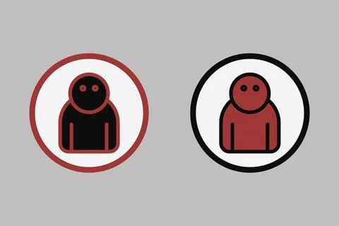 Profile user avatar sticker label vector illustration Stock Illustration