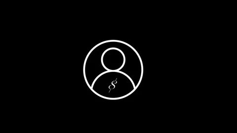 Profile with user icon animated video Stock Footage 293148565