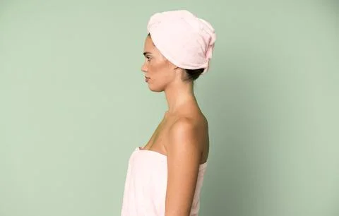 On profile view thinking, imagining or daydreaming Stock Photos