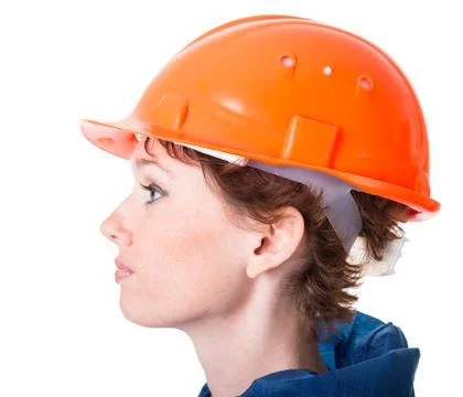 Profile of a young worker Stock Photos