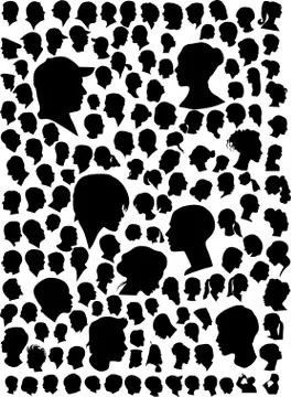 Profiles Stock Illustration