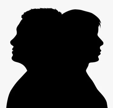 Profiles of people Stock Illustration