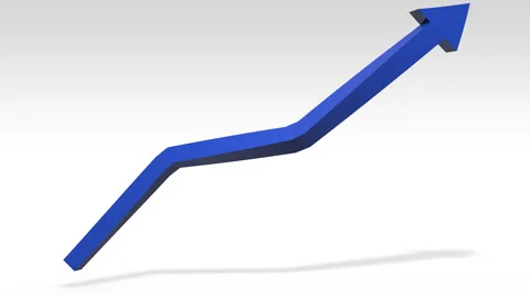 Profit Arrow Stockbeeldmateriaal 41416196