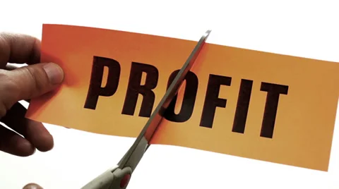 Profit Cuts Concept Stock Footage 38791660