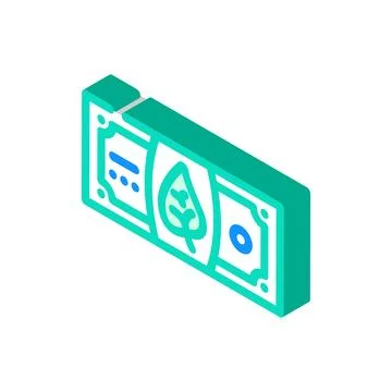 Profit esg isometric icon vector illustration Stock Illustration