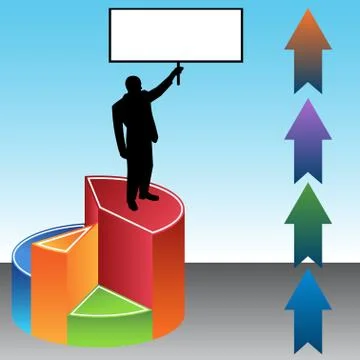 Profit leader Stock Illustration