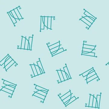 Profit margin line vector seamless pattern Stock Illustration