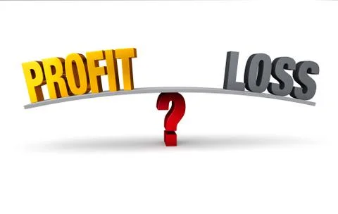 Profit or loss? Stock Illustration
