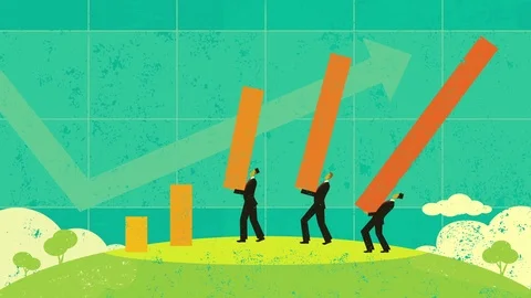 Profit Projections Stock Footage 93554548