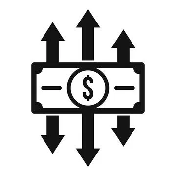Profit restructuring icon, simple style Stock Illustration