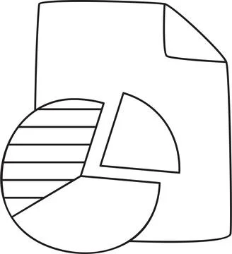 Profit sharing report distribution document illustration Illustrazione stock