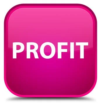 Profit special pink square button Stock Illustration
