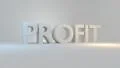 Profit - text smash break explode collapse animation HD Footage