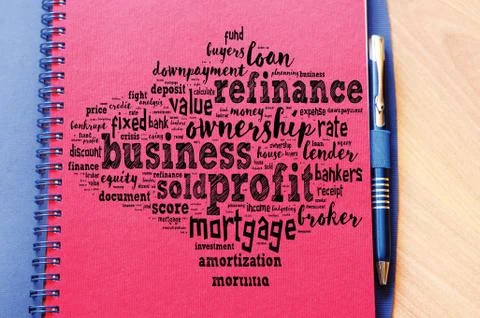 Profit word cloud collage Stock Photos