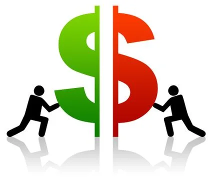 Profit working together Stock Illustration