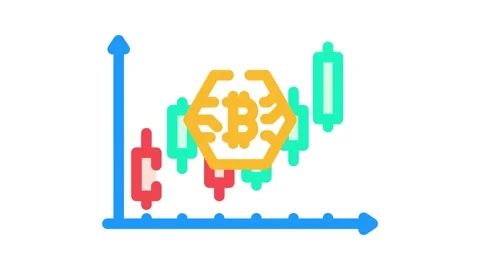Profitability cryptocurrency mining color icon animation Stock Footage 327261102