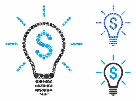Profitable invention Composition Icon of Spheric Items イラスト素材