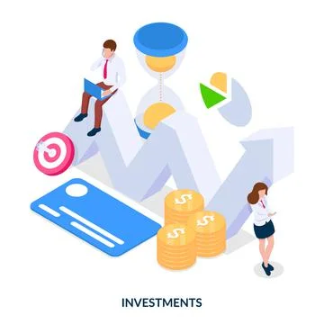 Profitable investment concept. Stock Illustration