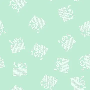 Profitable keywords line seamless pattern Stock Illustration