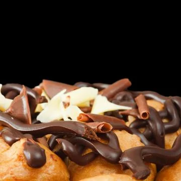 Profiterole dessert Stock Photos