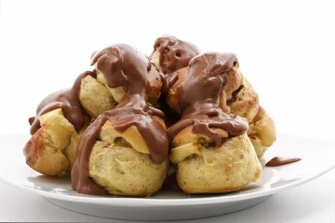 Profiteroles dessert Stock Photos