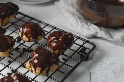 Profiteroles Stock Photos