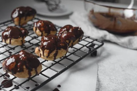 Profiteroles Stock Photos