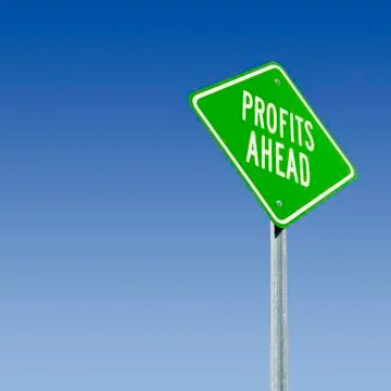 Profits ahead Stock Photos