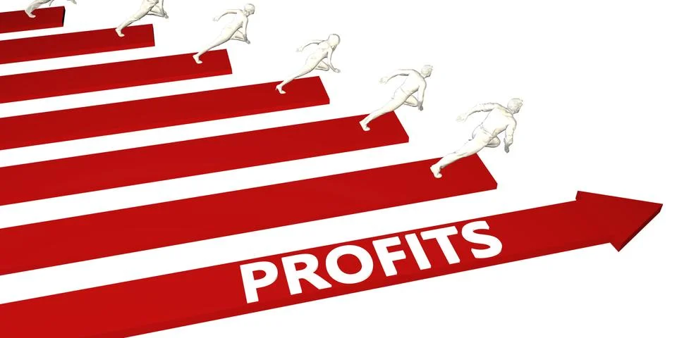 Profits Information Stock Illustration