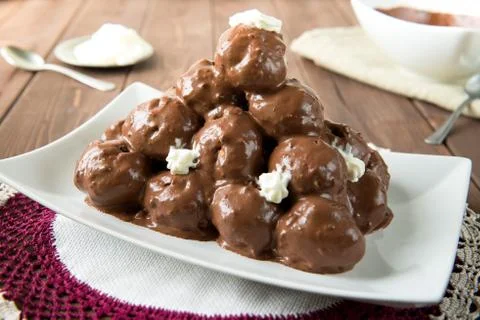 Profitterol Stock Photos