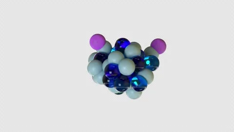 Progesterone Molecule 3D CGI Animation – Molecular Structure Endless Rotation Stock-Footage 346224805