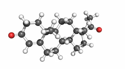 Progesterone molecule Stock Footage 23547914
