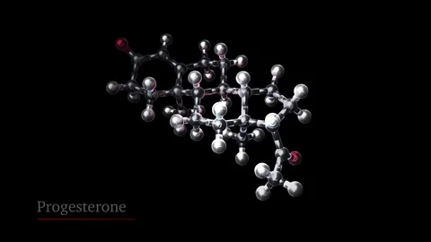 Progesterone Molecule Stock Footage 73343956
