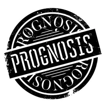 Prognosis rubber stamp Stock Illustration