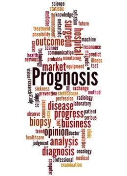 Prognosis, word cloud concept Stock Illustration