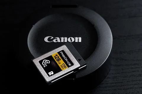 ProGrade Digital CFexpress Type B Memory Card 128 GB Stock Photos