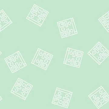 Program app converter line seamless pattern Stockillustratie