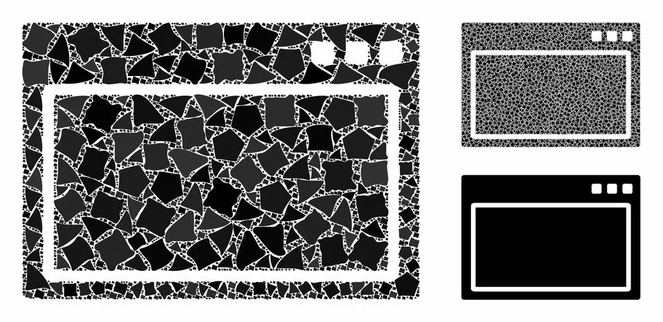 Program application Composition Icon of Trembly Elements Stock Illustration