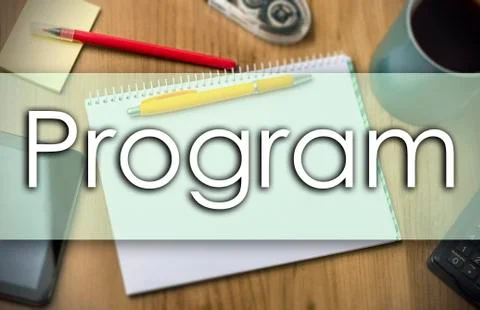 Program - business concept with text Stock Illustration